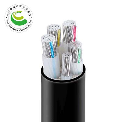 4+1芯  VLV  4*10+1*6mm²--4*300+1*150mm² 阻燃铝芯聚乙烯绝缘聚氯乙烯护套电力电缆 铝芯电力电缆