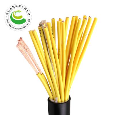 20芯  ZR-YJV 20*0.5mm²--20*2.5mm² 铜芯聚氯乙烯绝缘聚乙烯护套控制软电缆  铜芯电缆