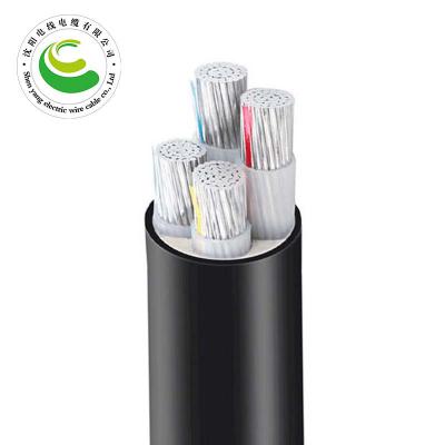 4芯  VLV  4*10mm²--4*300mm² 阻燃铝芯聚乙烯绝缘聚氯乙烯护套电力电缆 铝芯电力电缆