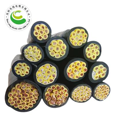 10芯  ZR-YJV 10*0.5mm²--10*2.5mm² 铜芯聚氯乙烯绝缘聚乙烯护套控制软电缆  铜芯电缆