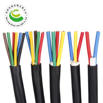5芯  ZR-YJV 5*0.5mm²--5*6mm² 铜芯聚氯乙烯绝缘聚乙烯护套控制软电缆  铜芯电缆
