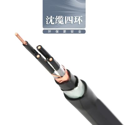 沈缆四环 4芯、8芯、10芯 ZR-KVVP22  1.5mm²-2.5mm² 阻燃铜芯聚氯乙烯绝缘聚氯乙烯护套钢带铠装电缆