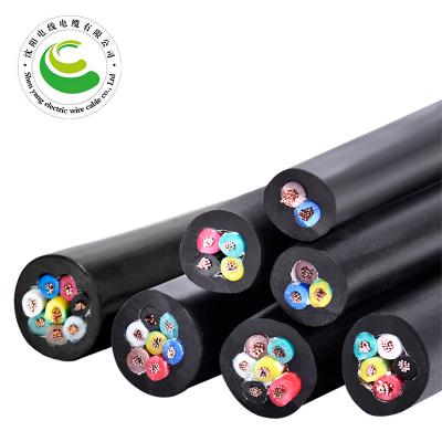 8芯  ZR-YJV 8*0.5mm²--8*2.5mm² 铜芯聚氯乙烯绝缘聚乙烯护套控制软电缆  铜芯电缆